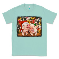 Seafoam christmas pigs Classic Tee - Jasminsmagicworld