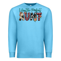 Ocean Blue i am perfect aunt Premium Sweatshirt - JahusDesignShop