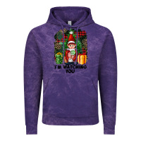 Cloud Purple I'm Watching You Elf Vintage Hoodie - FaDigitalArtStudio