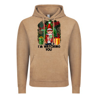 Vintage Coffee I'm Watching You Elf Vintage Hoodie - FaDigitalArtStudio