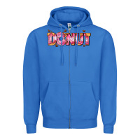 True Royal donut with donut and hearts Zipper Hoodie - AdoDesignShop