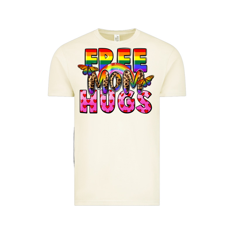 Free Mom Hugs Vintage Tee by FaDigitalArtStudio | Teevron
