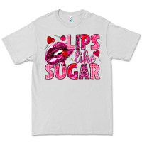 Dove Grey Lips like sugar Valentine's Day Premium Tee - HowdyJamesFarm