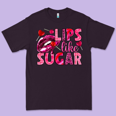 Lips Like Sugar Valentine's Day Premium Tee Designed By Howdyjamesfarm