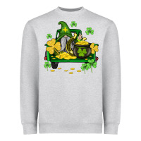 Heather Grey st patricks truck and gnome Heavyweight Sweatshirt - AdoDesignShop