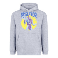 Heather Grey skeletor Heavyweight Hoodie - baoMotion