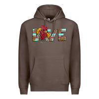 Coffee love rooster head Premium Hoodie - LillyAllenDesigns