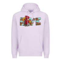 Lilac love rooster head Premium Hoodie - LillyAllenDesigns