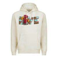 Oatmeal Heather love rooster head Premium Hoodie - LillyAllenDesigns