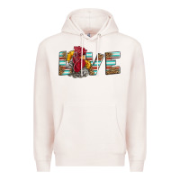 Pale Pink love rooster head Premium Hoodie - LillyAllenDesigns