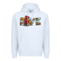 White love rooster head Premium Hoodie - LillyAllenDesigns