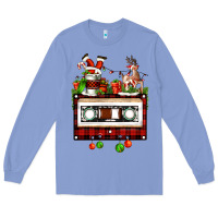 Colony Blue christmas cassette Long Sleeve Tee - FaDigitalArtStudio