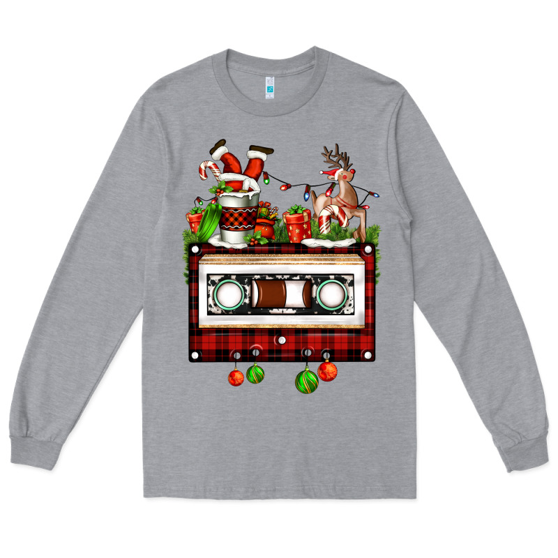 Christmas Cassette Long Sleeve Tee by FaDigitalArtStudio | Teevron