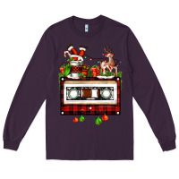 Plum christmas cassette Long Sleeve Tee - FaDigitalArtStudio
