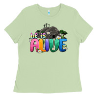Matcha Easter Day He is alive Ladies Tee - OliviaCreatesArt