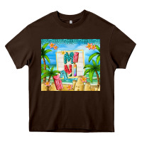 Chocolate Brown summer mini Heavy Core Tee - TumblerDesignByShophia