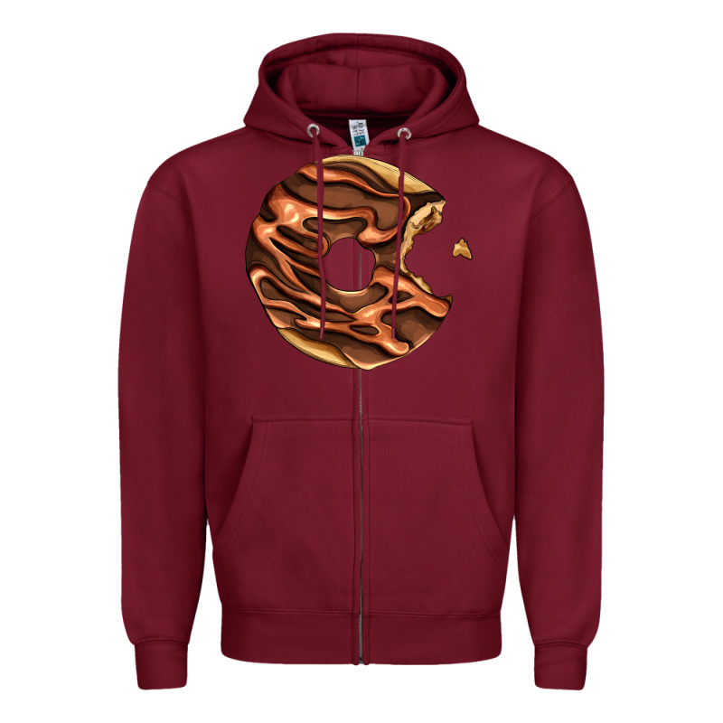 Chocolate Donut Zipper Hoodie by AdoDesignShop | Teevron