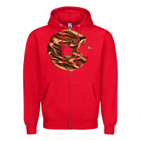 Red chocolate donut Zipper Hoodie - AdoDesignShop