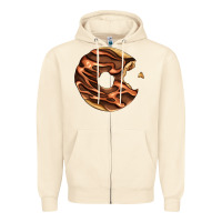 Sandshell chocolate donut Zipper Hoodie - AdoDesignShop
