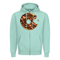 Seafoam chocolate donut Zipper Hoodie - AdoDesignShop