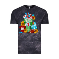 Cloud Black Football Frappe Vintage Tee - FaDigitalArtStudio