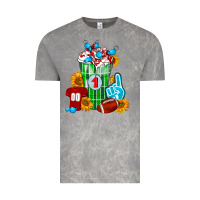 Cloud Rock Football Frappe Vintage Tee - FaDigitalArtStudio