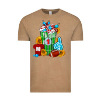 Vintage Coffee Football Frappe Vintage Tee - FaDigitalArtStudio