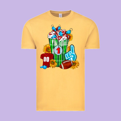 Football Frappe Vintage Tee Designed By Fadigitalartstudio