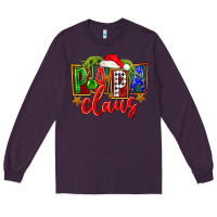 Plum Christmas papa claus Long Sleeve Tee - FaDigitalArtStudio