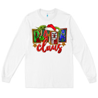 White Christmas papa claus Long Sleeve Tee - FaDigitalArtStudio
