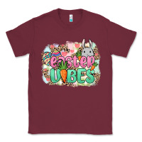 Burgundy Easter vibes Easter Day Classic Tee - HowdyJamesFarm