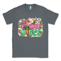 Charcoal Heather Easter vibes Easter Day Classic Tee - HowdyJamesFarm