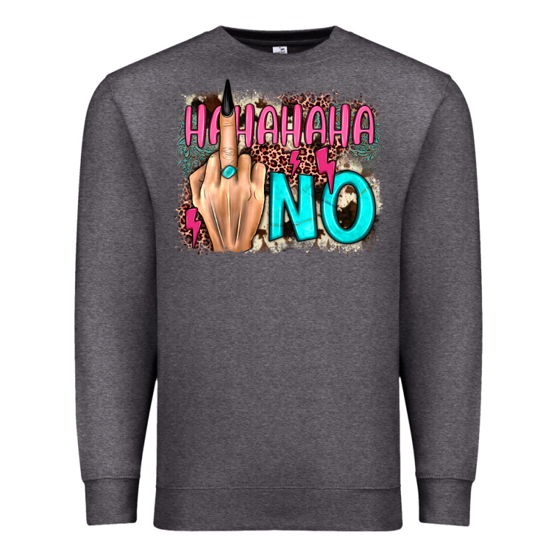 Hahahaha No Leopard Cowhide Premium Sweatshirt by JahusDesignShop | Teevron