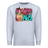 Heather Grey hahahaha no leopard cowhide Premium Sweatshirt - JahusDesignShop