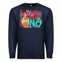 Navy hahahaha no leopard cowhide Premium Sweatshirt - JahusDesignShop