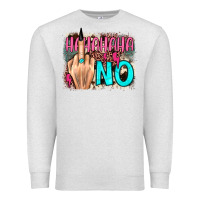 Oatmeal Heather hahahaha no leopard cowhide Premium Sweatshirt - JahusDesignShop
