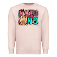 Pale Pink hahahaha no leopard cowhide Premium Sweatshirt - JahusDesignShop