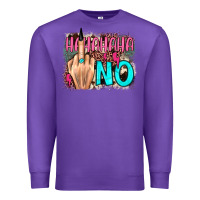 Purple hahahaha no leopard cowhide Premium Sweatshirt - JahusDesignShop