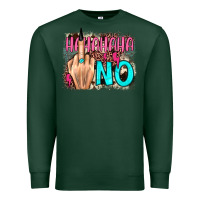 Sports Green hahahaha no leopard cowhide Premium Sweatshirt - JahusDesignShop