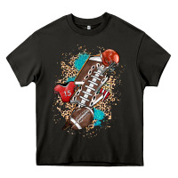 Asphalt Football lightning bolt leopard Heavy Core Tee - HowdyJamesFarm