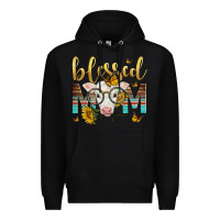 Black Western Blessed Mom Baby Calf Premium Hoodie - LillyAllenDesigns