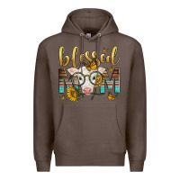 Coffee Western Blessed Mom Baby Calf Premium Hoodie - LillyAllenDesigns