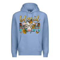 Colony Blue Western Blessed Mom Baby Calf Premium Hoodie - LillyAllenDesigns