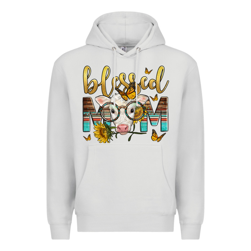 Western Blessed Mom Baby Calf Premium Hoodie by LillyAllenDesigns | Teevron