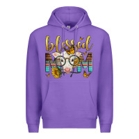 Purple Western Blessed Mom Baby Calf Premium Hoodie - LillyAllenDesigns