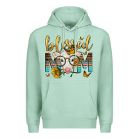 Seafoam Western Blessed Mom Baby Calf Premium Hoodie - LillyAllenDesigns