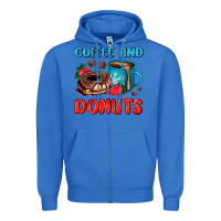 True Royal coffee and donuts Zipper Hoodie - AdoDesignShop