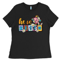 Black Easter Day He is risen Ladies Tee - OliviaCreatesArt