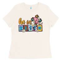 Easter Day He Is Risen Ladies Tee | Teevron