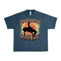 Midnight Navy American cowboy Urban Heavy Tee - FaDigitalArtStudio